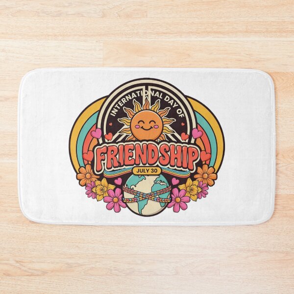 Item preview, International Day Friendship Retro Groovy Peace Love Graphic designed and sold by MagicSD Designs.