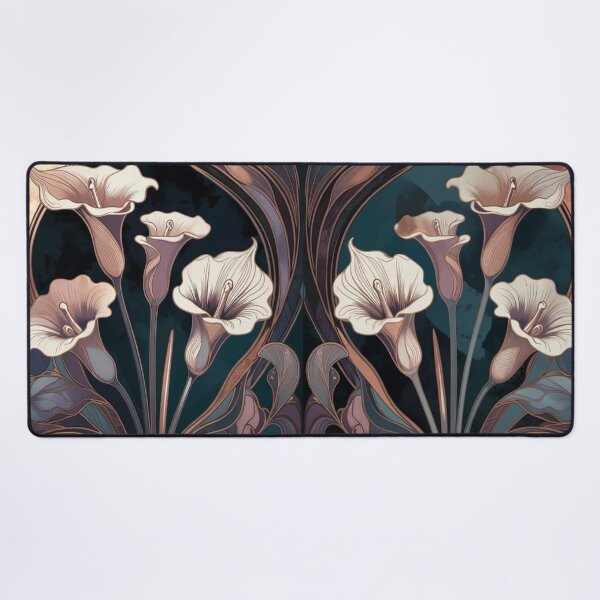 Item preview, Sophisticated Teal White Floral Damask Pattern designed and sold by IntelliMindDesigns.