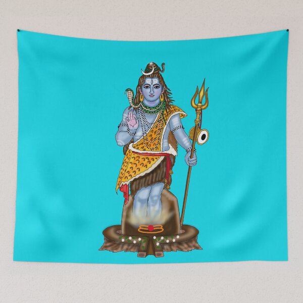 Item preview, Shiva Shankar Artwork | Divine Mahadev Digital Painting | Sacred Hindu God Illustration designed and sold by Harshit_Digital_Arts.