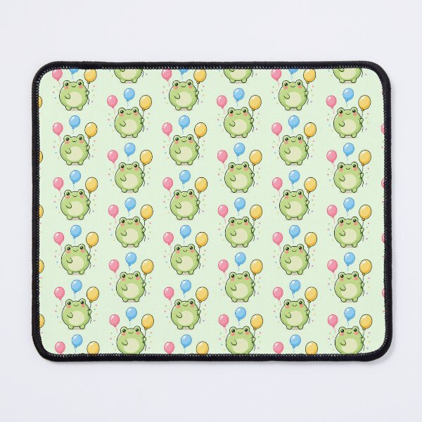 Item preview, Cute Birthday Gift - Kawaii Frog with Balloons  designed and sold by ChosmahDrawing.