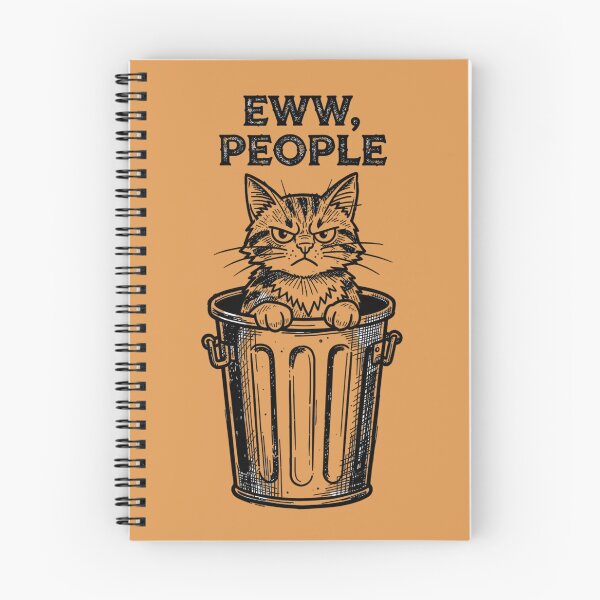 Item preview, Eww People Funny Introvert Cat In Trash Can designed and sold by BooDesignStudio.