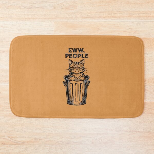 Item preview, Eww People Funny Introvert Cat In Trash Can designed and sold by BooDesignStudio.