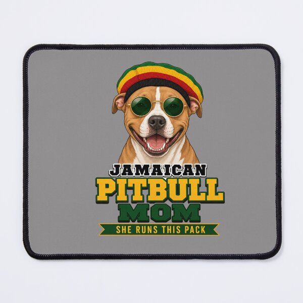 Item preview, Jamaican Pitbull Mom – She Runs This Pack Funny Dog Lover  designed and sold by freshwear design.