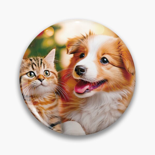 Item preview, Festive Christmas Puppy and Kitten Holiday designed and sold by OsakaYumeWorks.