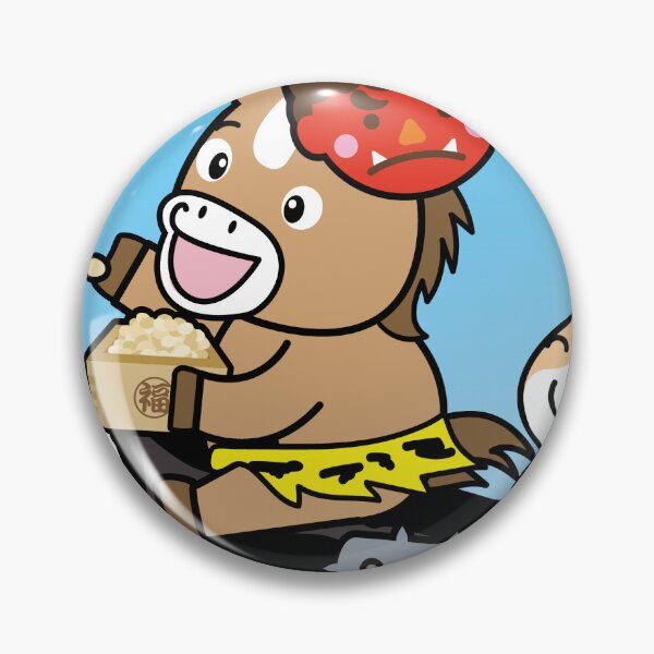 Item preview, Funny Horse Characters Setsubun Bean Throwing Festival designed and sold by OsakaYumeWorks.
