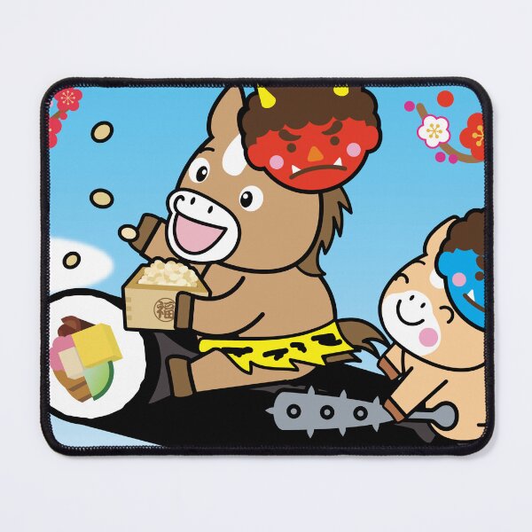 Item preview, Funny Horse Characters Setsubun Bean Throwing Festival designed and sold by OsakaYumeWorks.