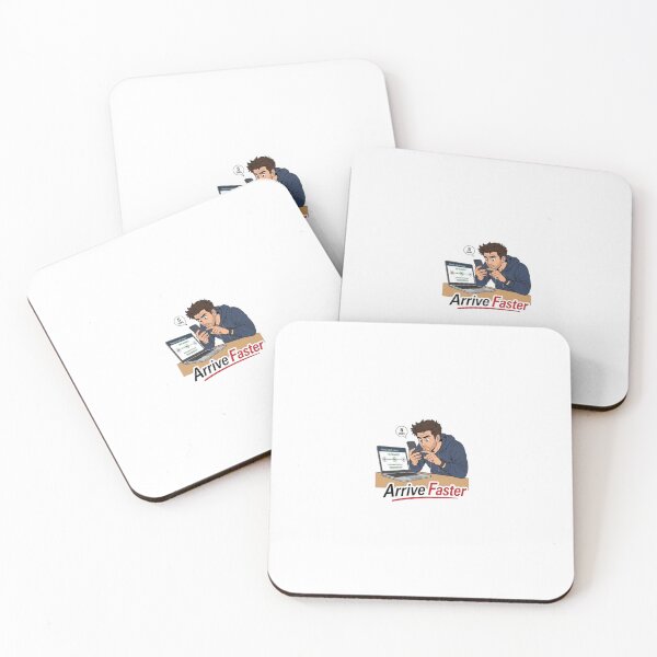 Item preview, Arrive Faster Funny Online Shopping Order Tracking Illustration designed and sold by Northern Glow Art.