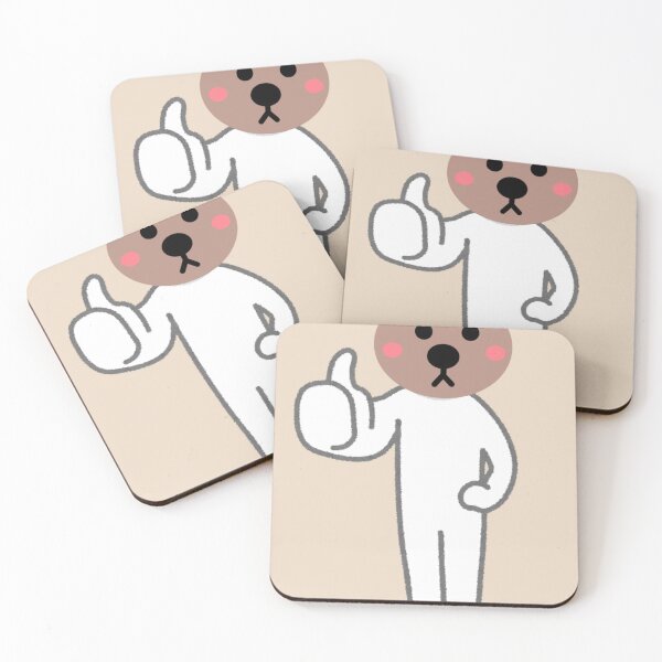 Item preview, Cute Bear Thumbs Up Funny Kawaii Meme Illustration designed and sold by ATMAS SHOP.