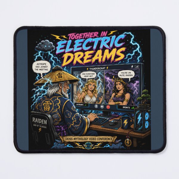 Item preview, Together In Electric Dreams Funny Mythology Video Call designed and sold by Hornace88studio.