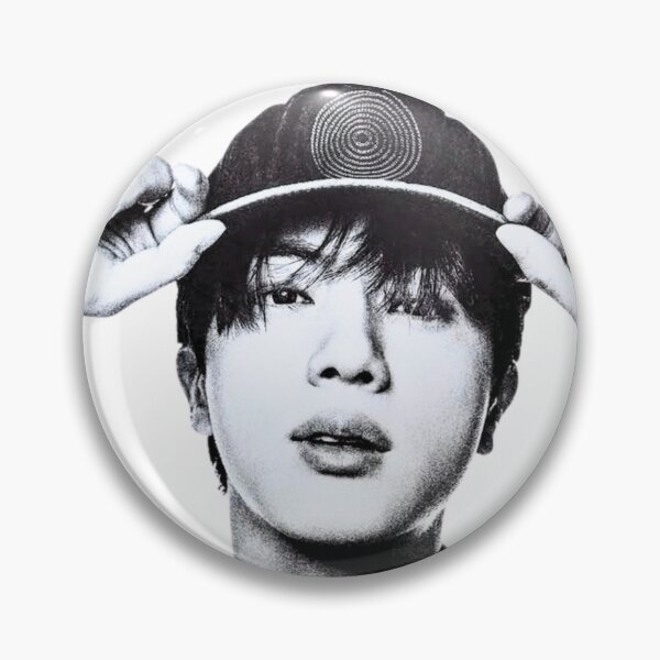 Item preview, BTS Jin Black and White High Contrast Edgy Portrait designed and sold by Mooncreates7.