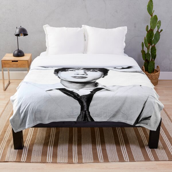 Item preview, BTS Jin Black and White High Contrast Edgy Portrait designed and sold by Mooncreates7.