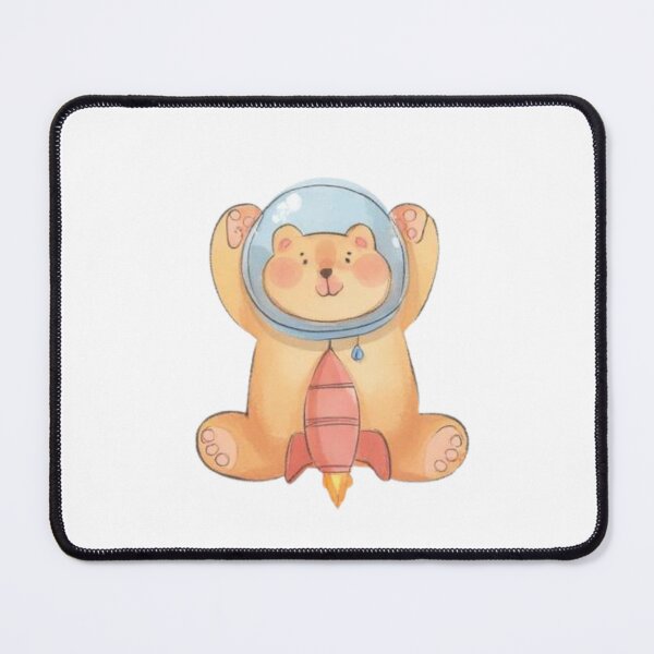 Item preview, Cute Astronaut Bear in Rocket | Kawaii Space for Kids designed and sold by Orayah-Kids.