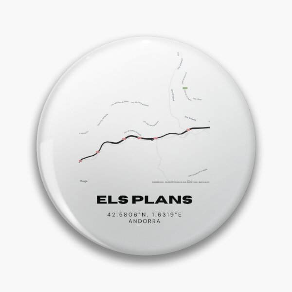 Item preview, Els Plans Andorra Minimalist Map Art Print designed and sold by RM-Journey.