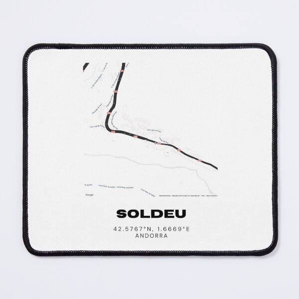 Item preview, Soldeu Andorra Minimalist Map Art Print designed and sold by RM-Journey.