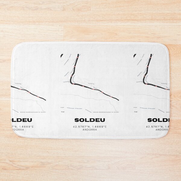 Item preview, Soldeu Andorra Minimalist Map Art Print designed and sold by RM-Journey.