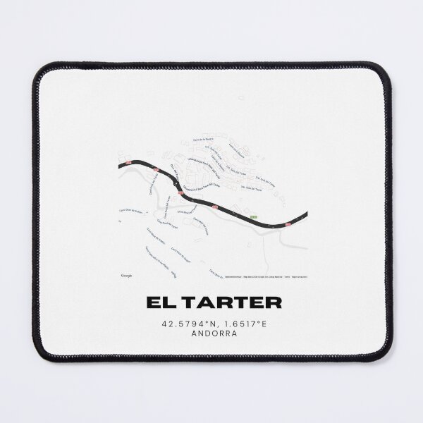 Item preview, El Tarter Andorra Minimalist Map Art Print designed and sold by RM-Journey.