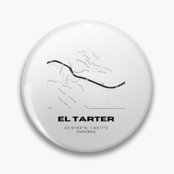 Item preview, El Tarter Andorra Minimalist Map Art Print designed and sold by RM-Journey.