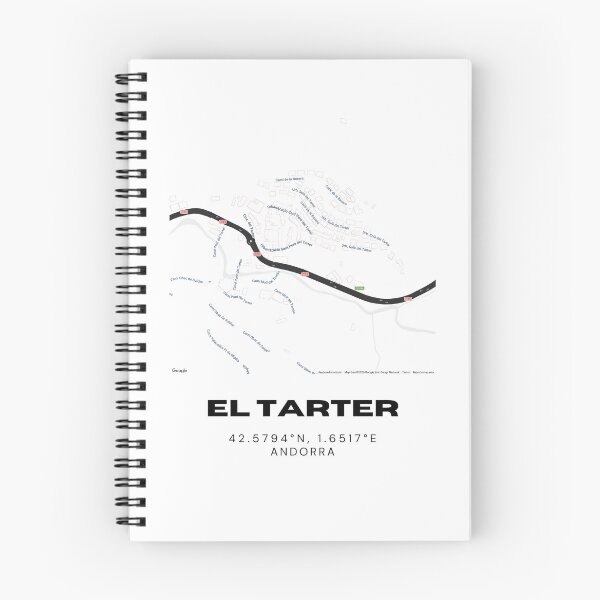 Item preview, El Tarter Andorra Minimalist Map Art Print designed and sold by RM-Journey.