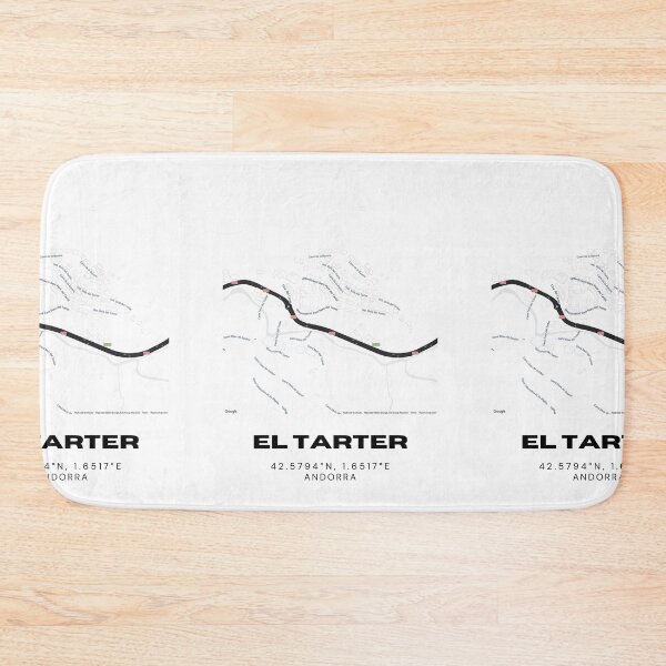 Item preview, El Tarter Andorra Minimalist Map Art Print designed and sold by RM-Journey.