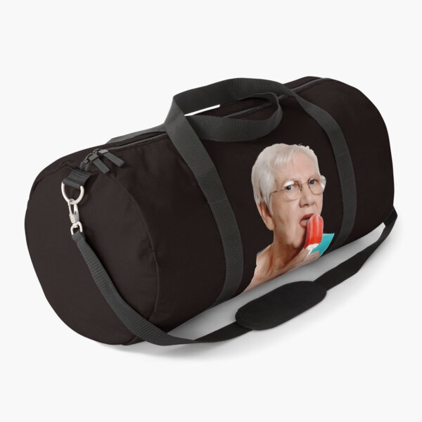 Item preview, Funny Elderly Woman Eating Frozen Treat designed and sold by DotDedi.