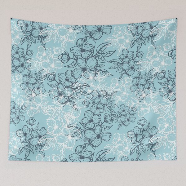 Item preview, Dogwood in Blue designed and sold by The Painted Lamb.