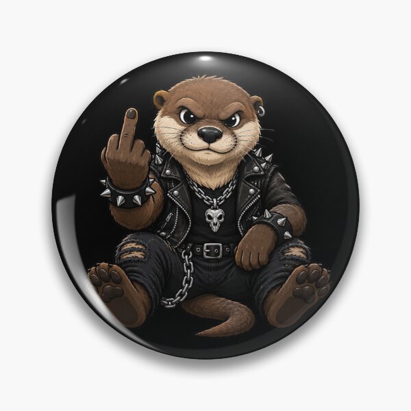 Item preview, Middle Finger Rebellious Otter designed and sold by pUNKnown.