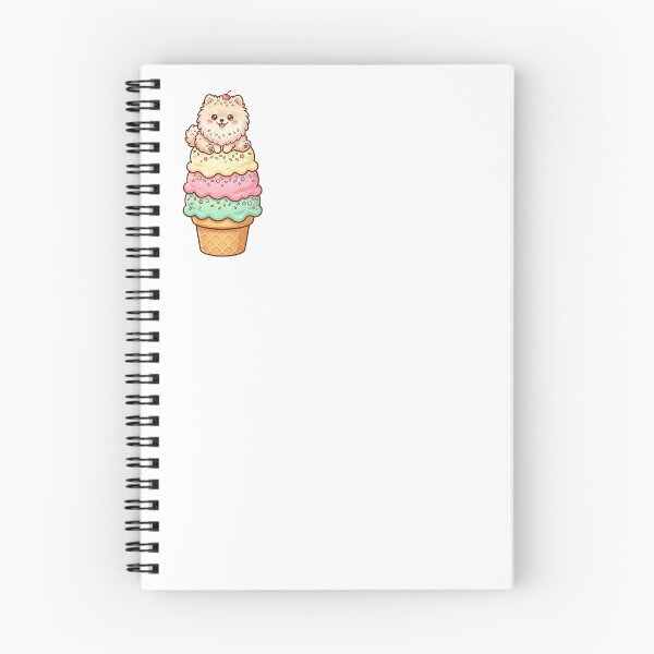 Item preview, Cute Pomeranian Ice Cream Cone Kawaii Pastel Dog designed and sold by PictoVibe.