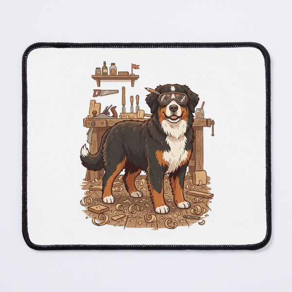 Item preview, Bernese Mountain Dog Woodworking Artisan Carpenter Craft designed and sold by PictoVibe.