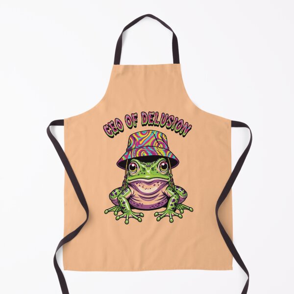 Item preview, CEO Of Delusion Funny Frog Retro Trippy Bucket Hat designed and sold by BooDesignStudio.