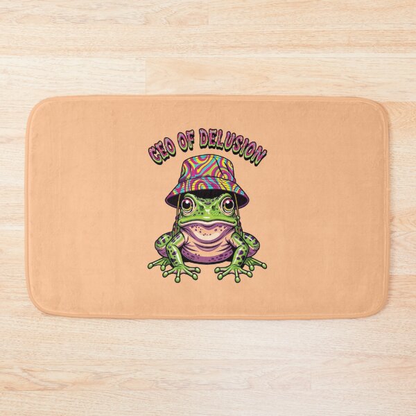 Item preview, CEO Of Delusion Funny Frog Retro Trippy Bucket Hat designed and sold by BooDesignStudio.