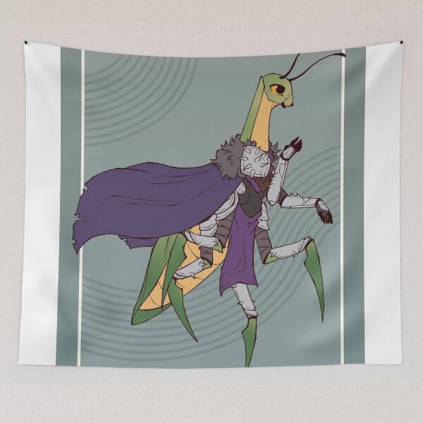 Item preview, Cyber Punk Mantis Knight Insect Graphic Tee designed and sold by GloomWood.