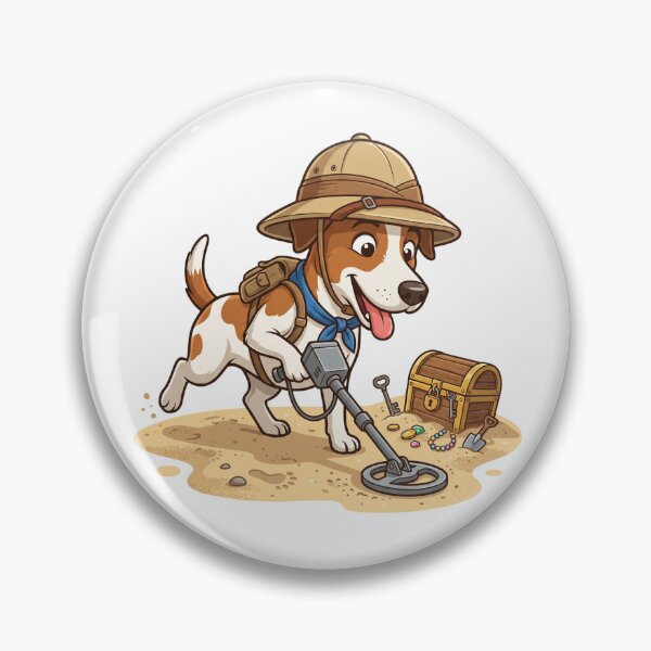 Item preview, Jack Russell Archaeology Explorer Metal Detector Dog designed and sold by PictoVibe.