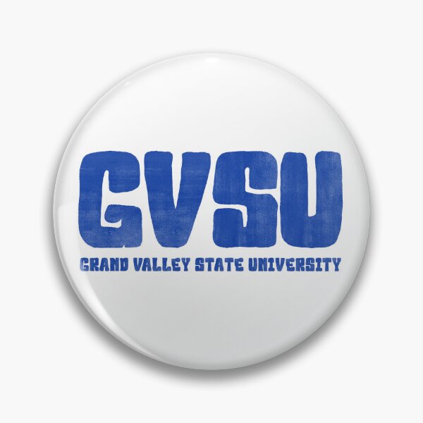 Item preview, GVSU Vintage Blue Block Letters designed and sold by Katelyn Bailey.