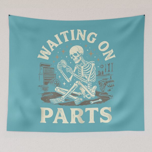 Item preview, Waiting On Parts Skeleton_2 designed and sold by MichelLoveHaris.