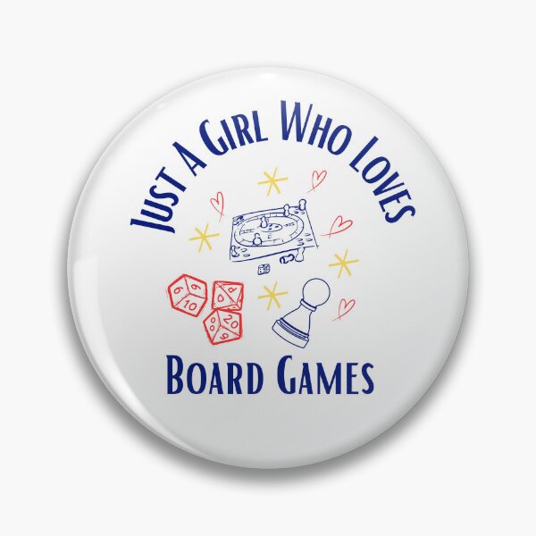 Item preview, Just A Girl Who Loves Board Games designed and sold by HoppingCreation.