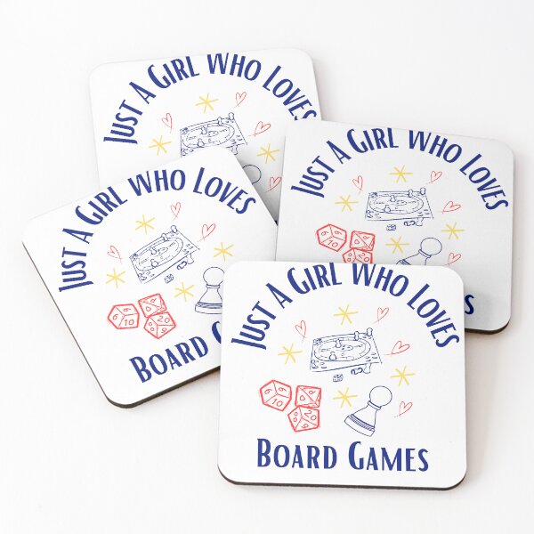 Item preview, Just A Girl Who Loves Board Games designed and sold by HoppingCreation.