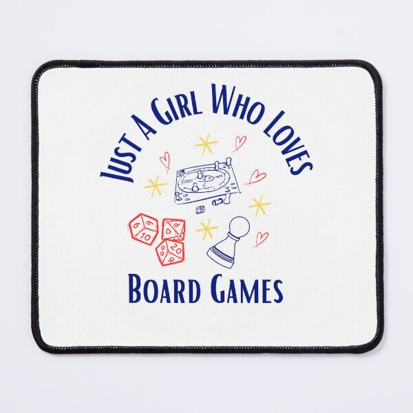 Item preview, Just A Girl Who Loves Board Games designed and sold by HoppingCreation.