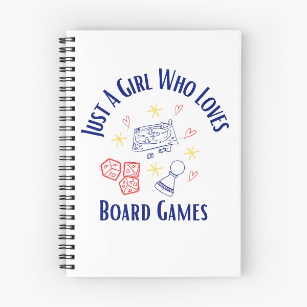 Item preview, Just A Girl Who Loves Board Games designed and sold by HoppingCreation.