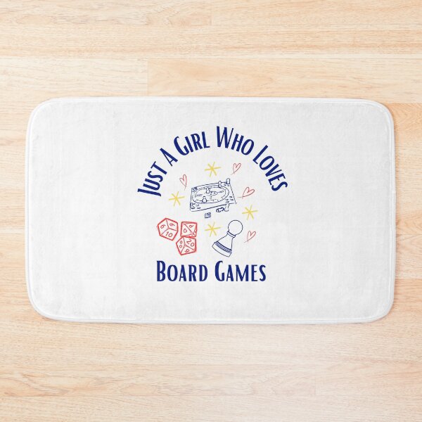 Item preview, Just A Girl Who Loves Board Games designed and sold by HoppingCreation.
