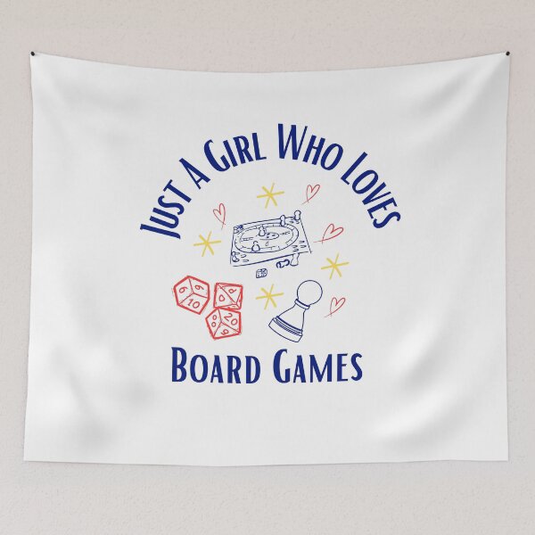 Item preview, Just A Girl Who Loves Board Games designed and sold by HoppingCreation.