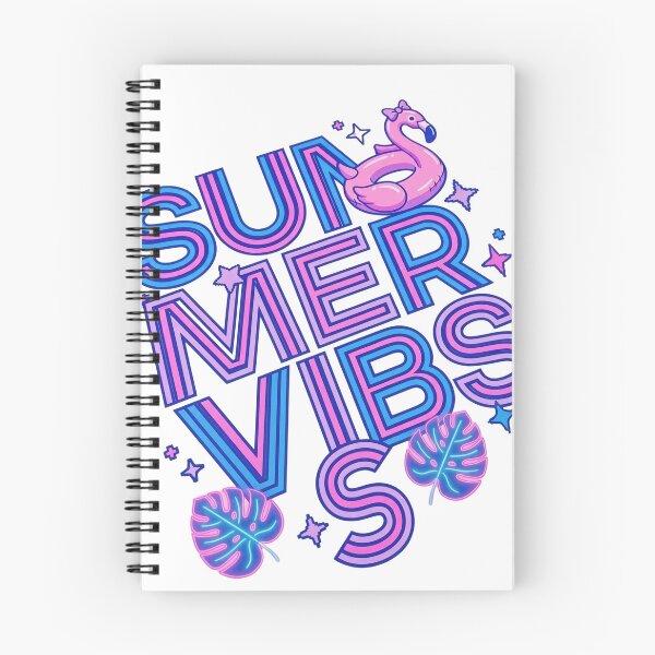 Item preview, Summer Vibes Neon Flamingo Typography designed and sold by Brightberry Studio.