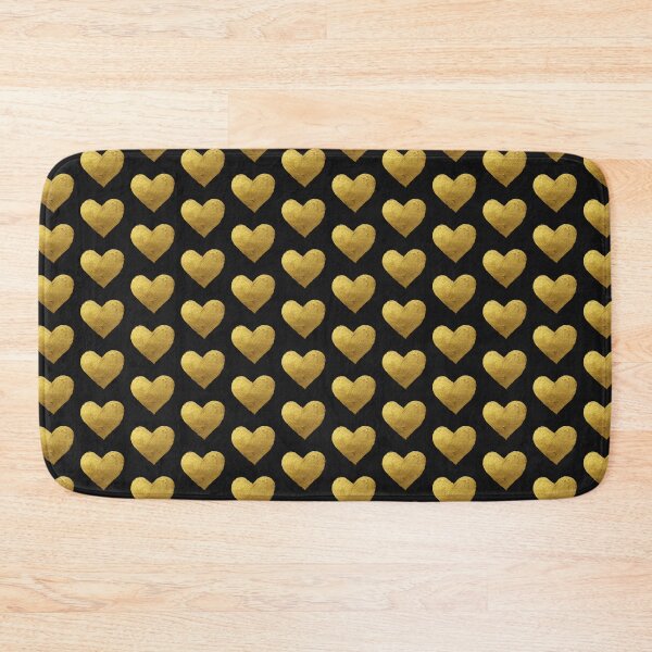 Item preview, Minimalist Metallic Gold Heart Paint designed and sold by A touch of creativity.