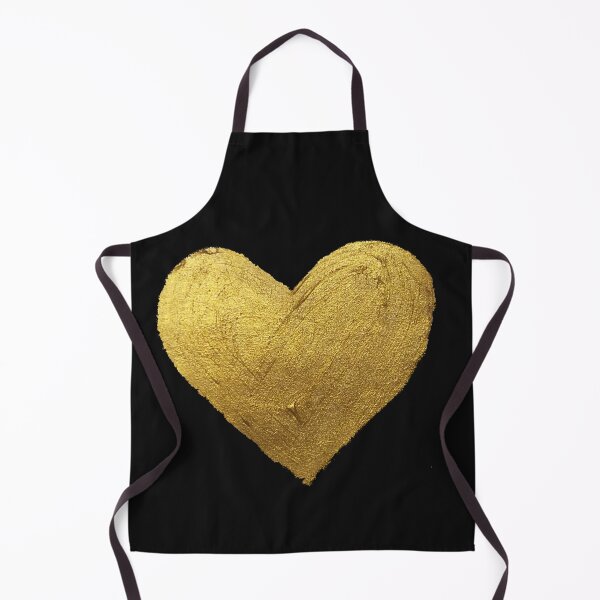 Item preview, Minimalist Metallic Gold Heart Paint designed and sold by A touch of creativity.