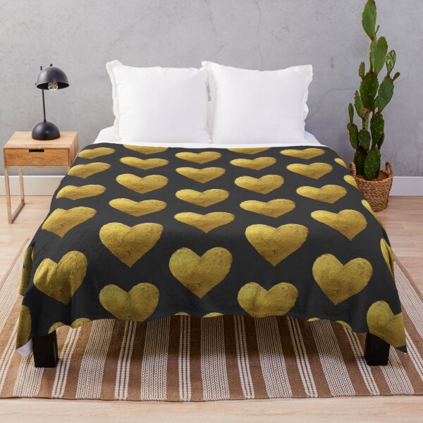Item preview, Minimalist Metallic Gold Heart Paint designed and sold by A touch of creativity.
