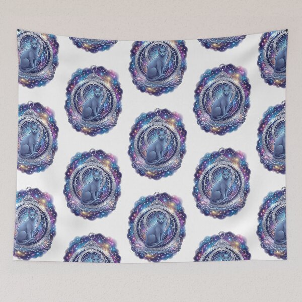 Item preview, Russian Blue Celestial Astrology Constellation Space Cat designed and sold by PictoVibe.