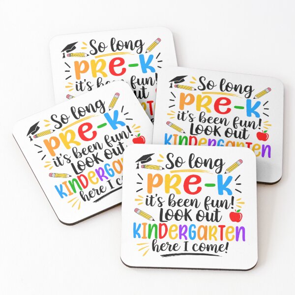 Item preview, Kids So Long Pre-K It's Been Fun Kindergarten Squad Girls Boys T-Shirt designed and sold by DArtfulStudio.