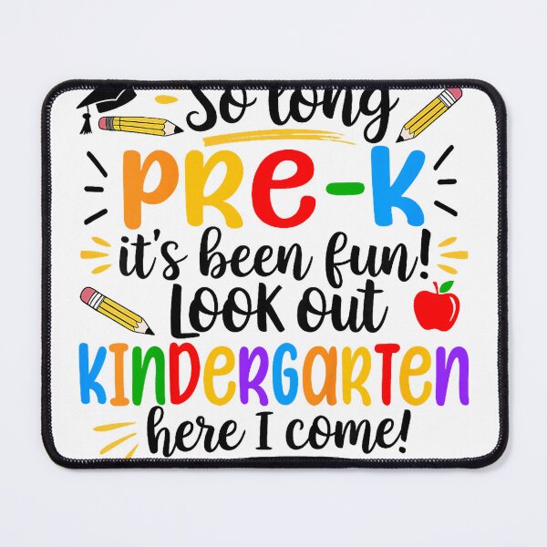 Item preview, Kids So Long Pre-K It's Been Fun Kindergarten Squad Girls Boys T-Shirt designed and sold by DArtfulStudio.