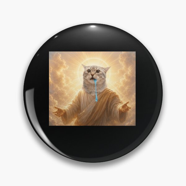 Item preview, Funny Drooling Cat Lord Meme Humor Art designed and sold by elderberry.