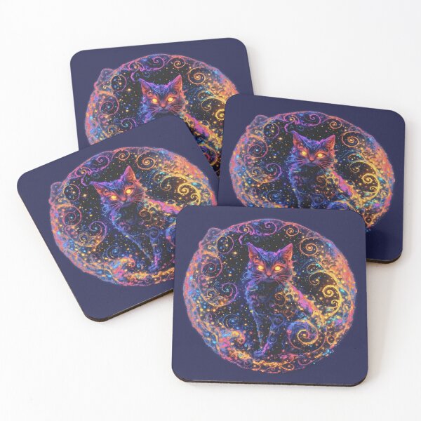 Item preview, Fractal Nova Cat designed and sold by Cathedral of Curiosity.