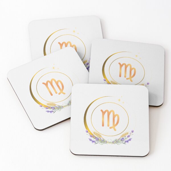 Item preview, Virgo Zodiac Sign with Lavender and Golden Moon designed and sold by MadeByMira.